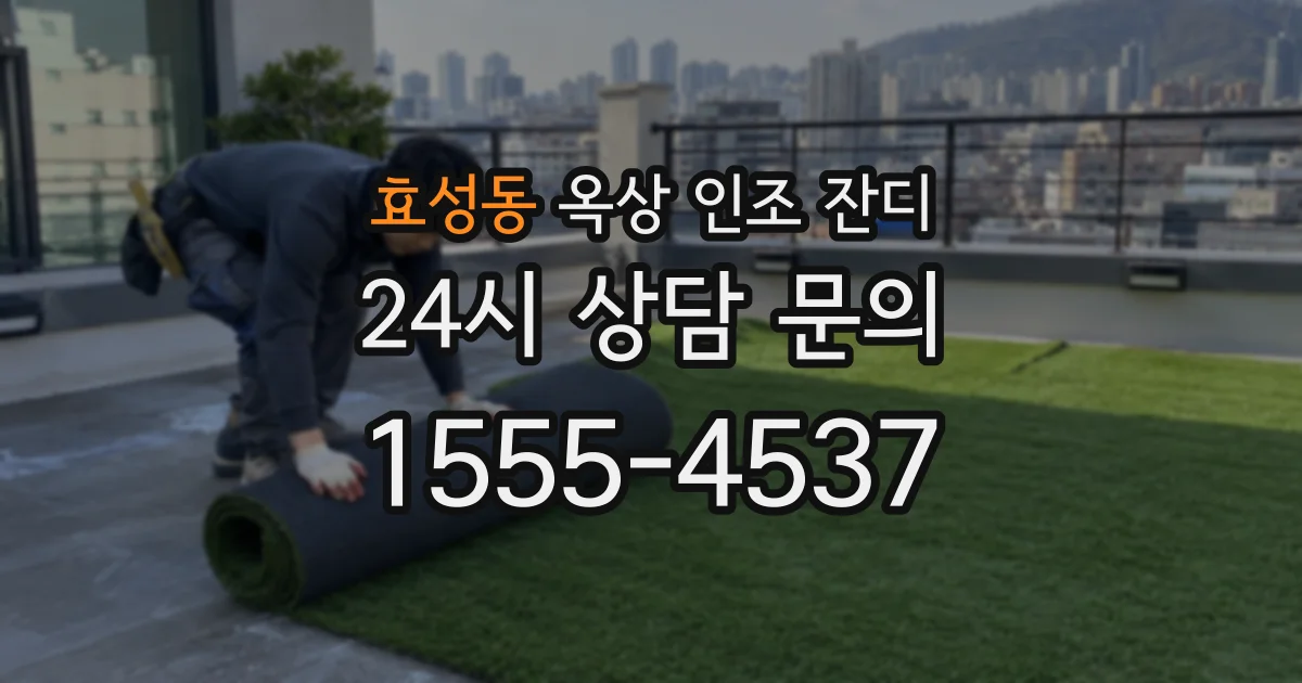 효성동 옥상 인조 잔디