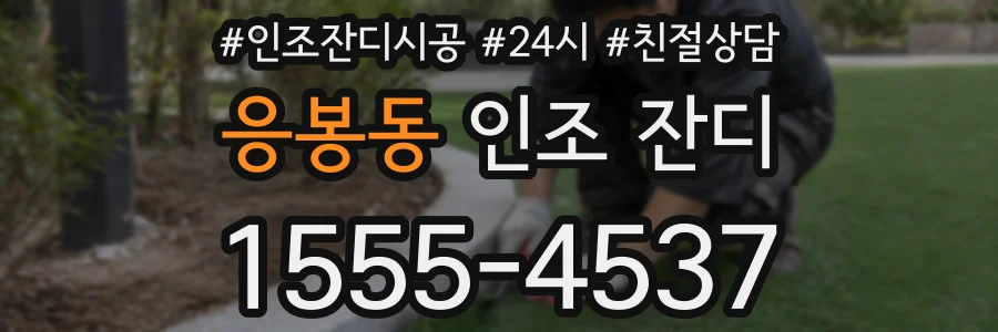 응봉동 인조 잔디