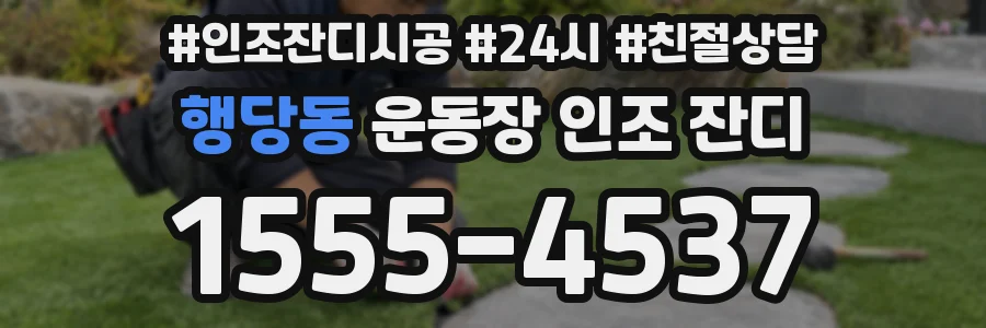 행당동 운동장 인조 잔디