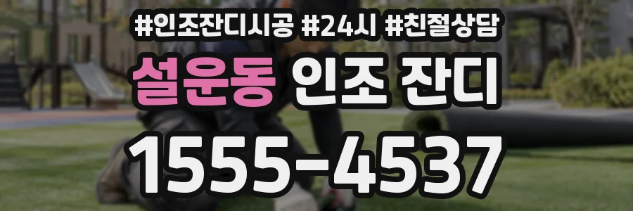 설운동 인조 잔디