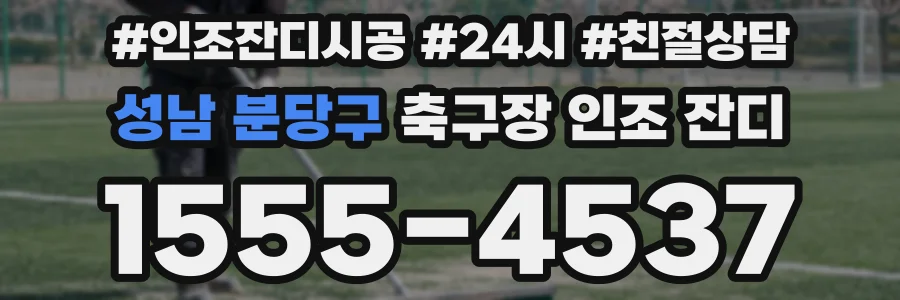성남 분당구 축구장 인조 잔디