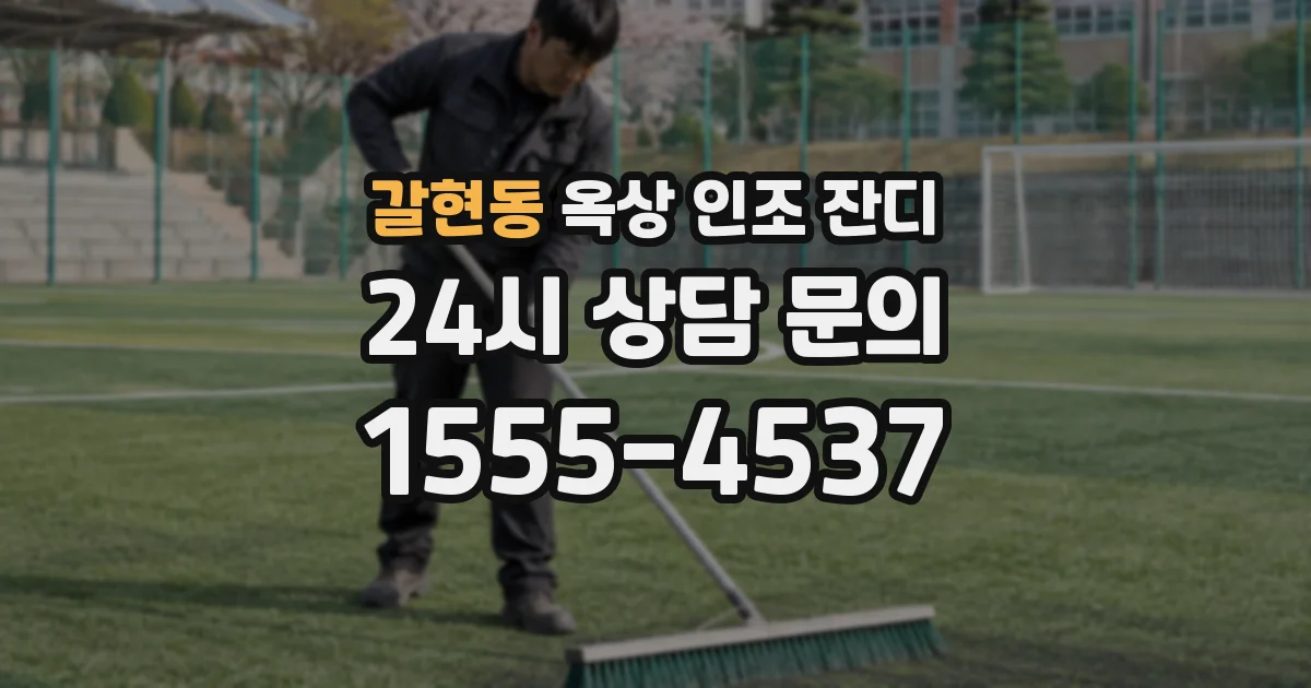 갈현동 옥상 인조 잔디
