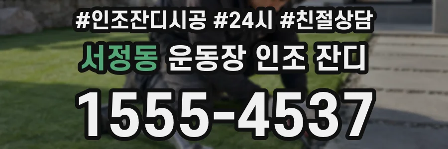 서정동 운동장 인조 잔디