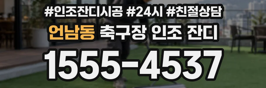 언남동 축구장 인조 잔디