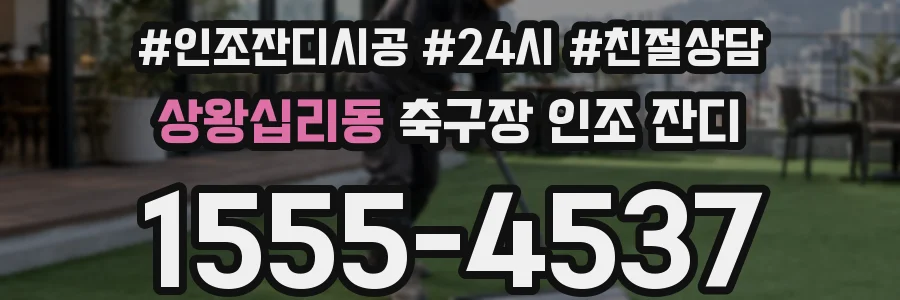상왕십리동 축구장 인조 잔디