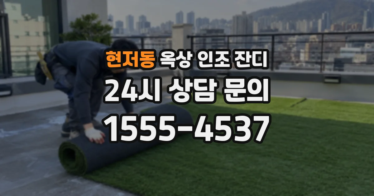 현저동 옥상 인조 잔디