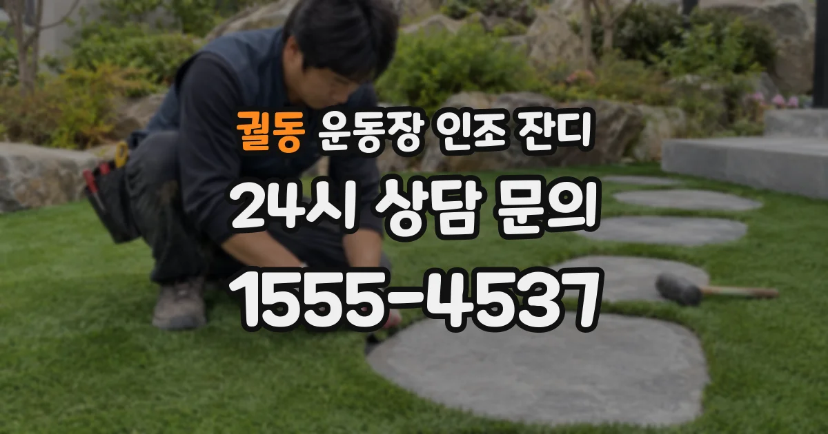궐동 운동장 인조 잔디