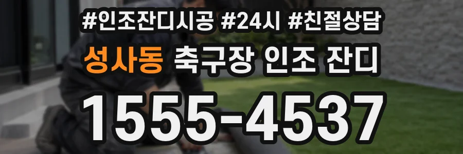 성사동 축구장 인조 잔디