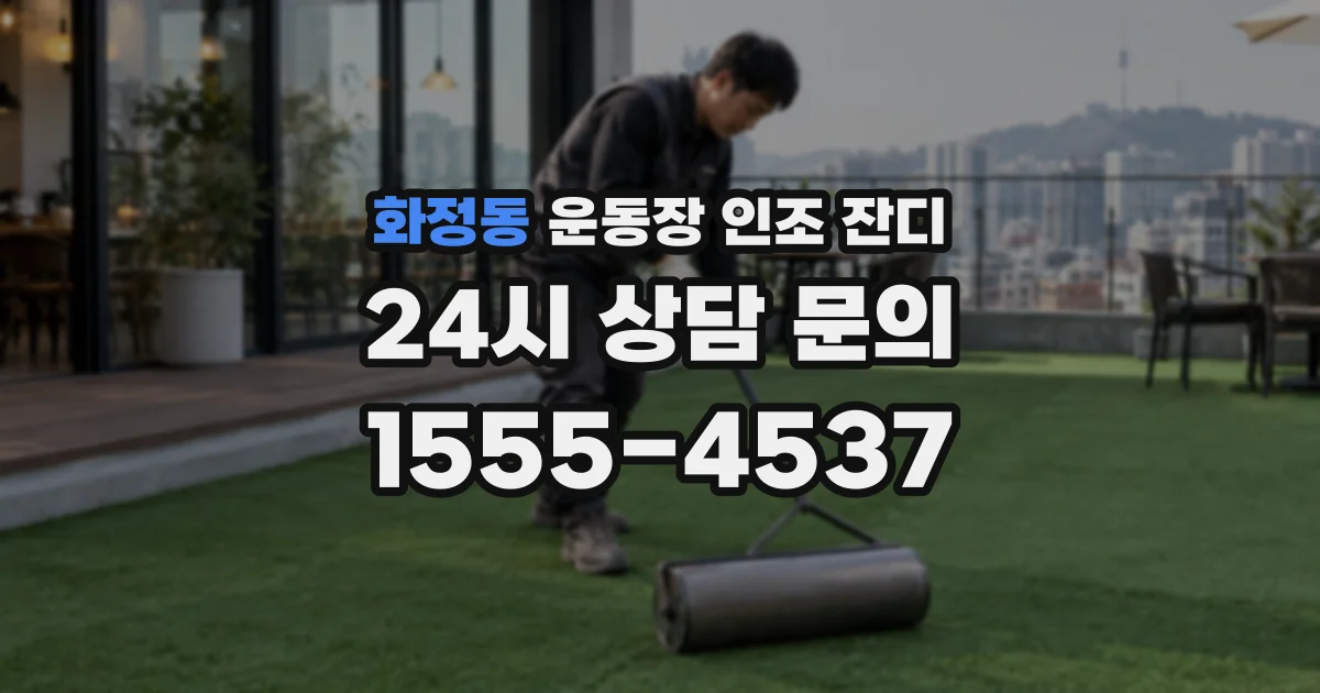 화정동 운동장 인조 잔디