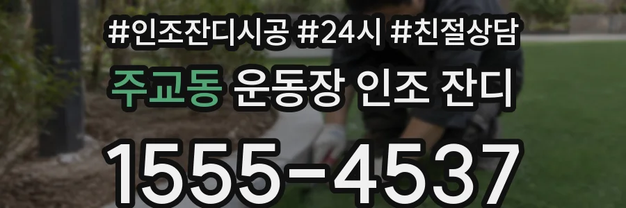 주교동 운동장 인조 잔디