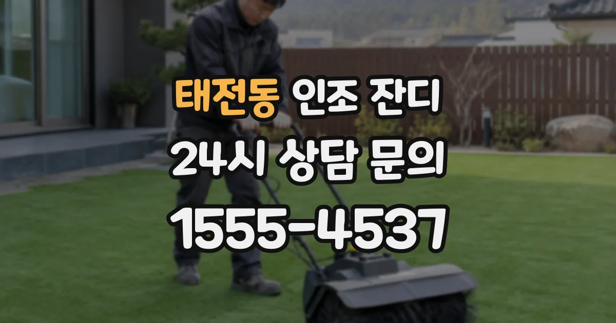 태전동 인조 잔디