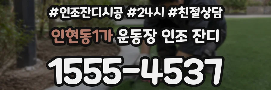 인현동1가 운동장 인조 잔디