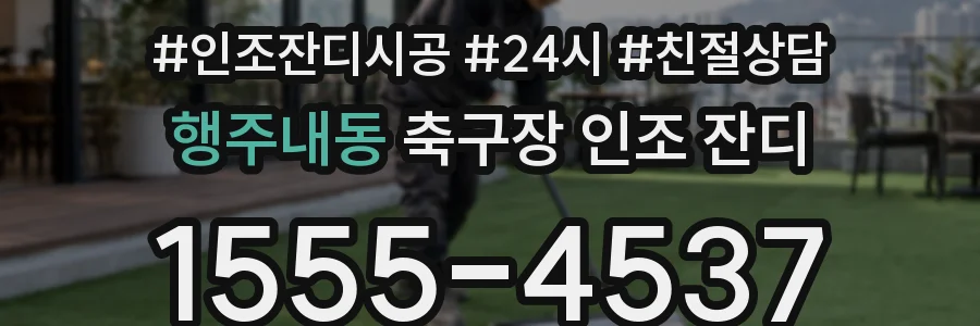 행주내동 축구장 인조 잔디