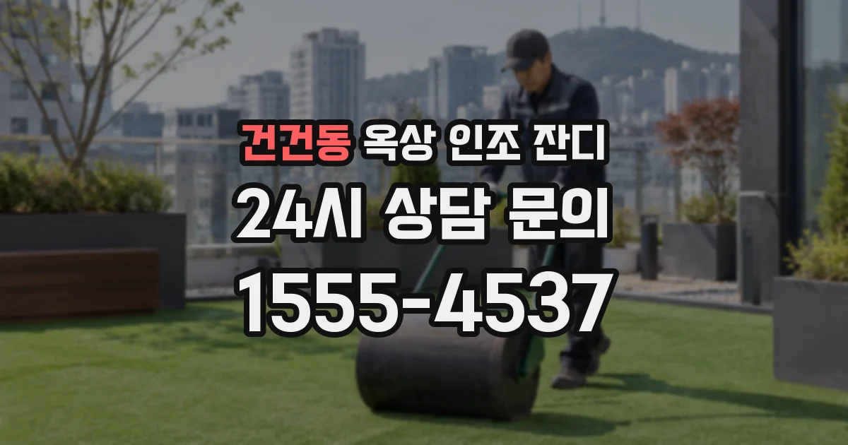 건건동 옥상 인조 잔디