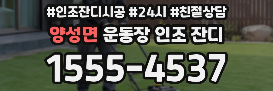 양성면 운동장 인조 잔디