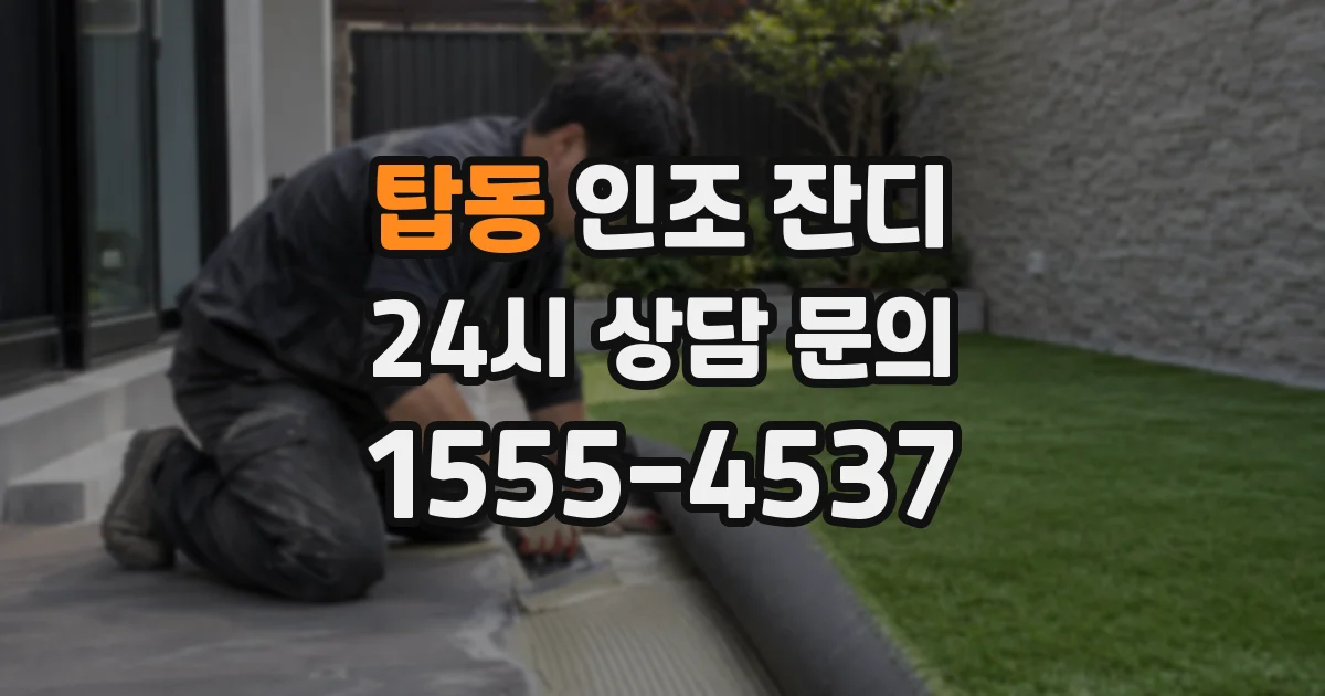 탑동 인조 잔디