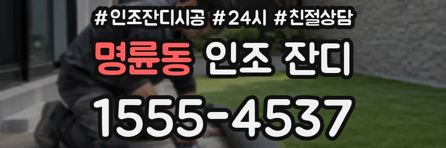명륜동 인조 잔디