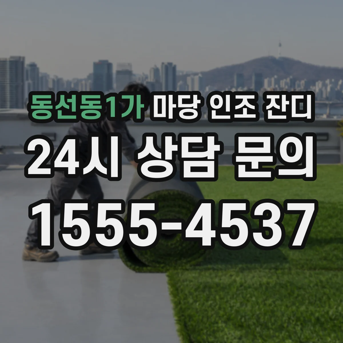 동선동1가 마당 인조 잔디