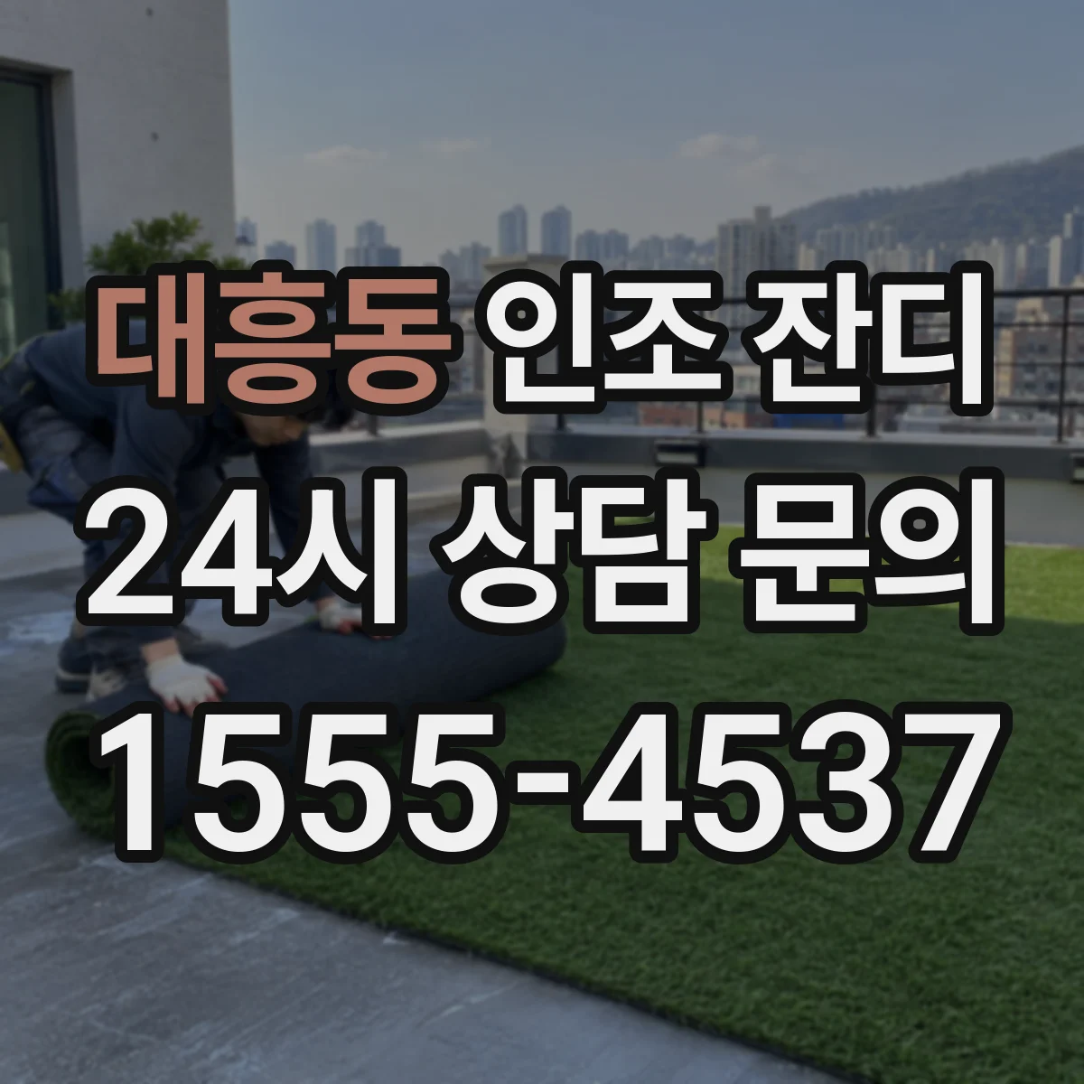 대흥동 인조 잔디