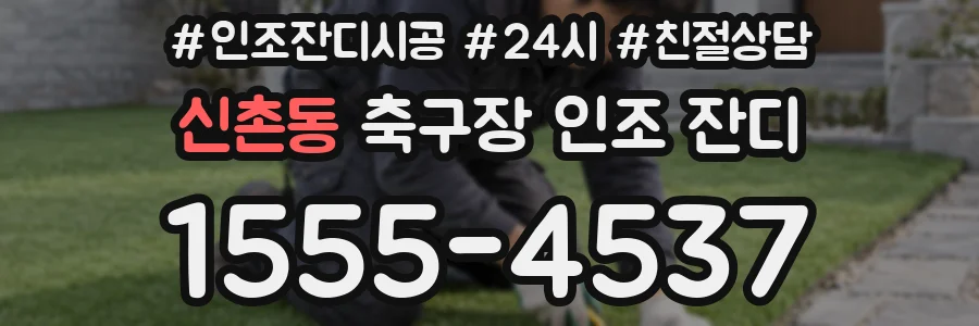 신촌동 축구장 인조 잔디