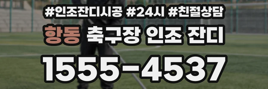 항동 축구장 인조 잔디