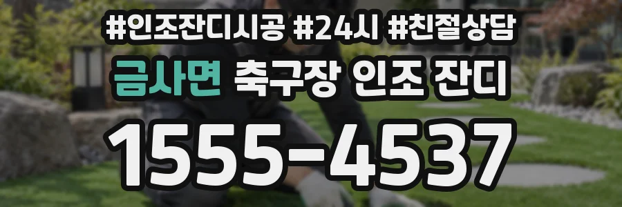 금사면 축구장 인조 잔디