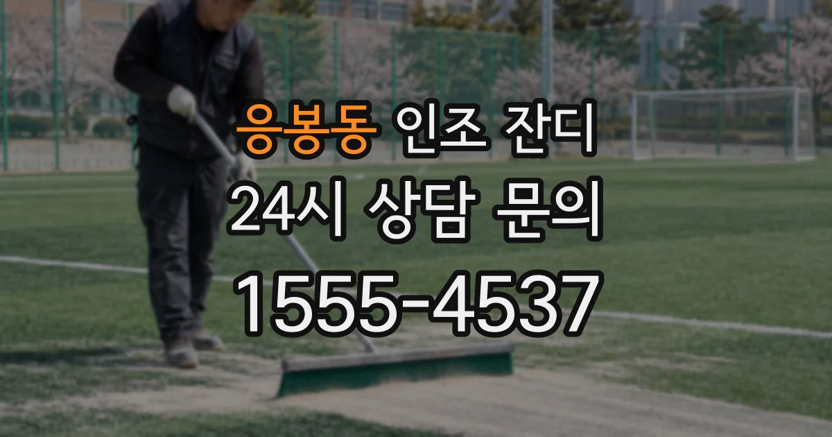 응봉동 인조 잔디