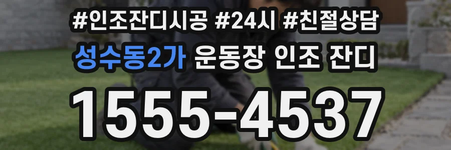 성수동2가 운동장 인조 잔디