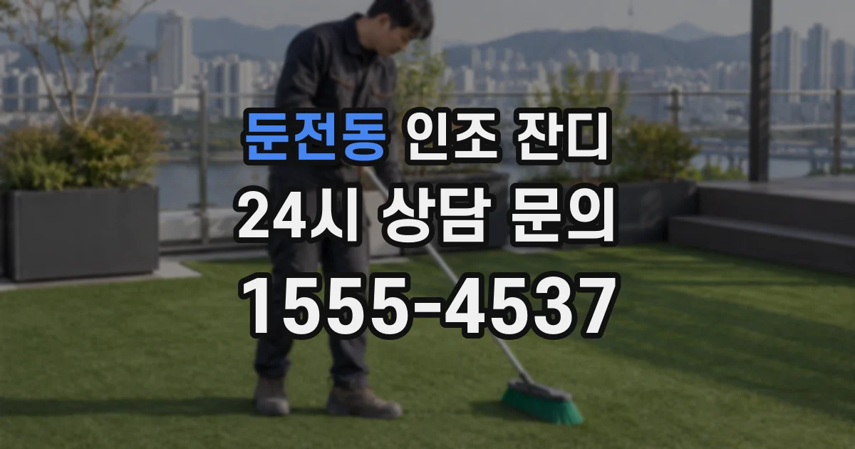 둔전동 인조 잔디