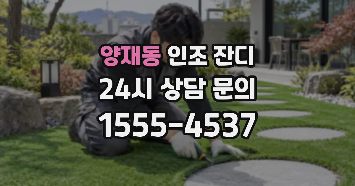 양재동 인조 잔디