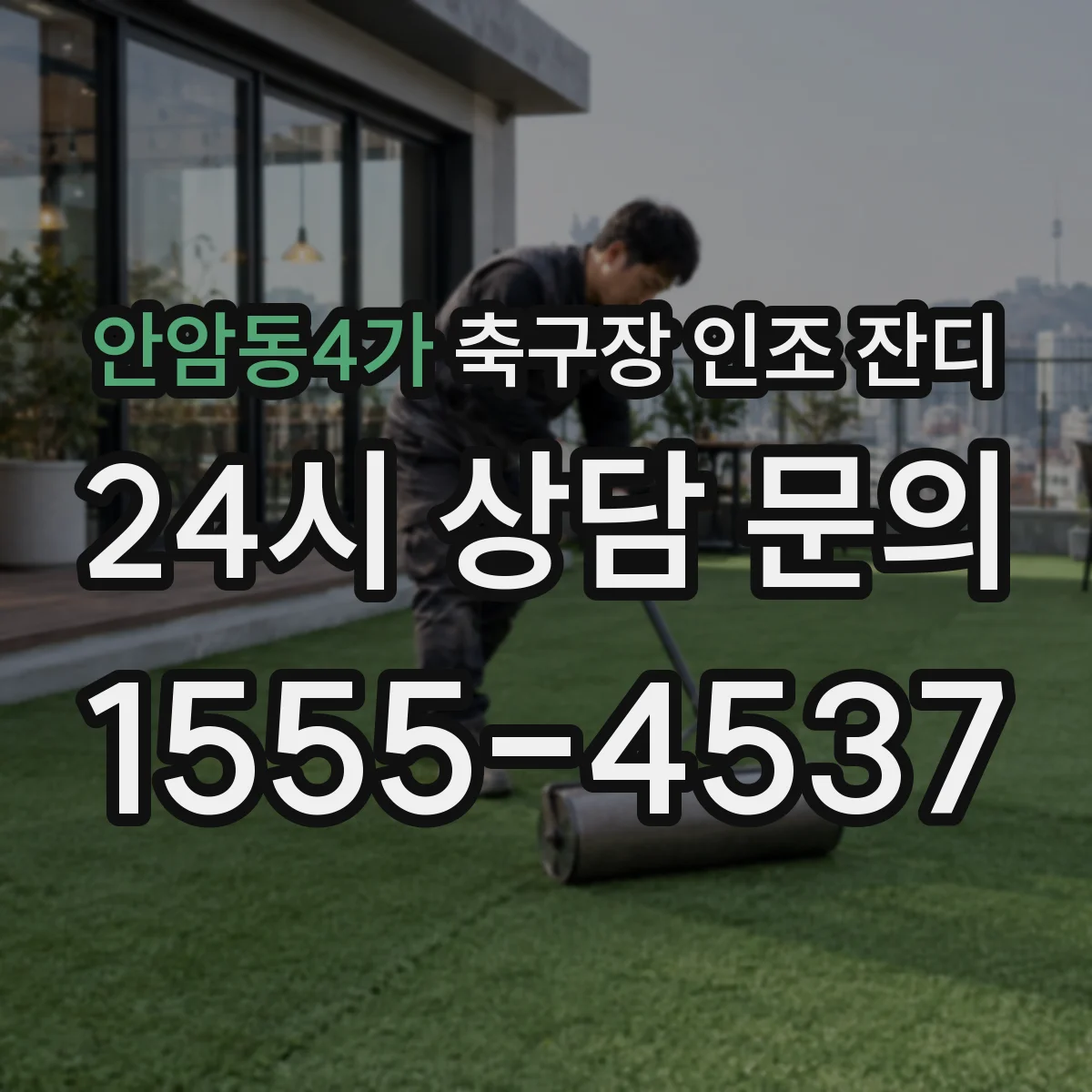 안암동4가 축구장 인조 잔디