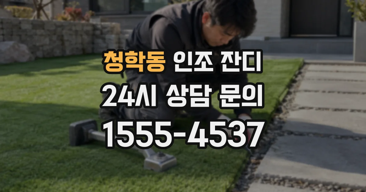 청학동 인조 잔디