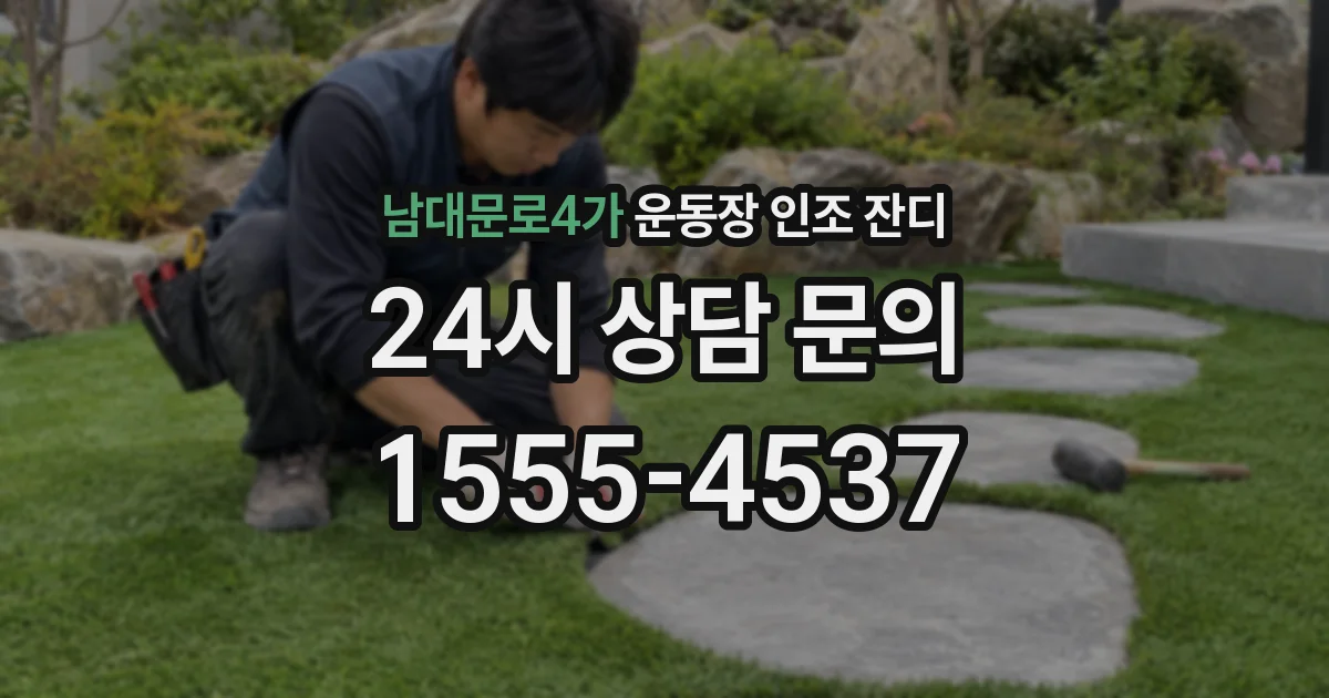 남대문로4가 운동장 인조 잔디