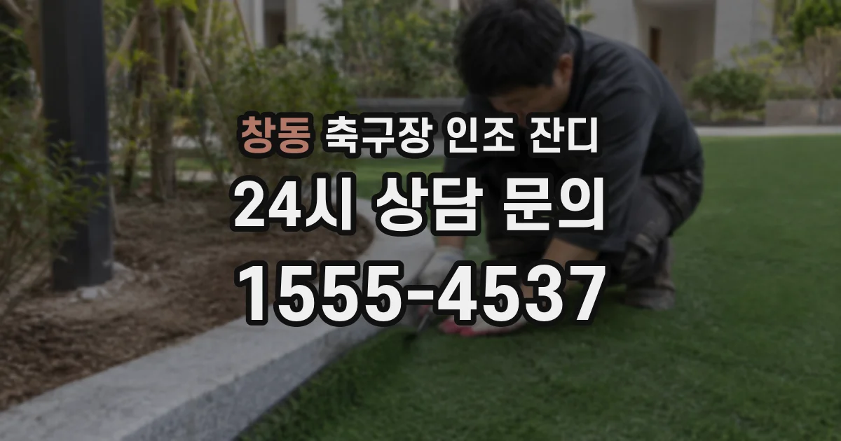 창동 축구장 인조 잔디