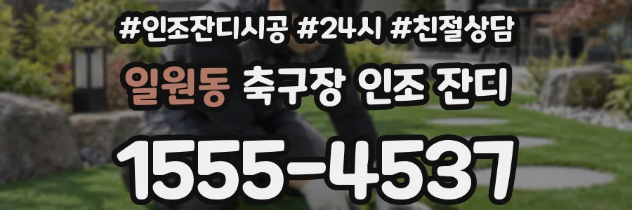 일원동 축구장 인조 잔디