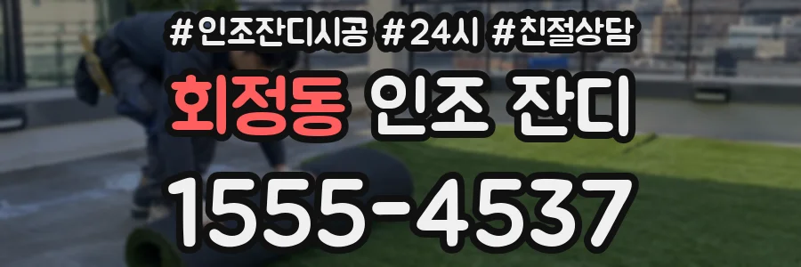 회정동 인조 잔디