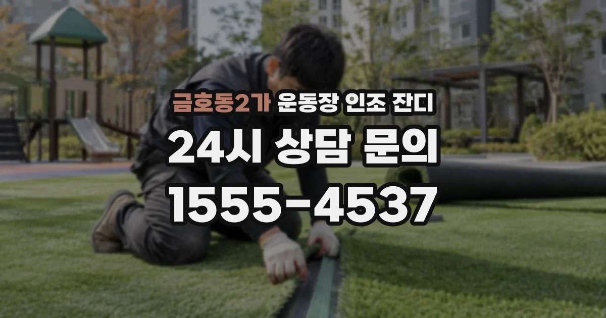 금호동2가 운동장 인조 잔디