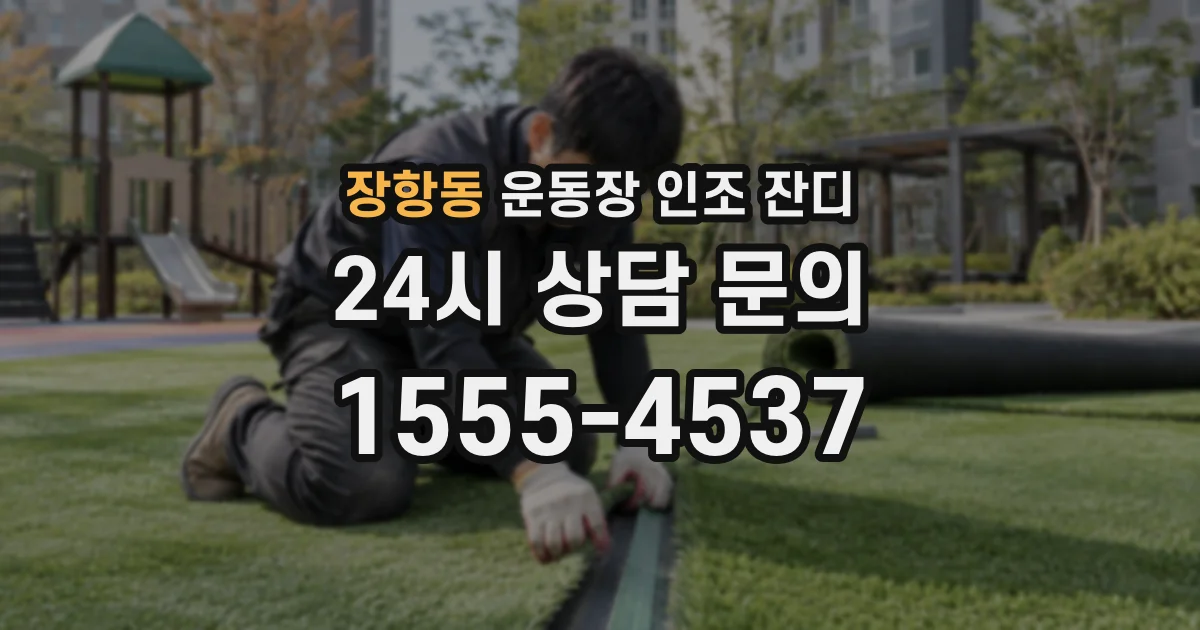 장항동 운동장 인조 잔디