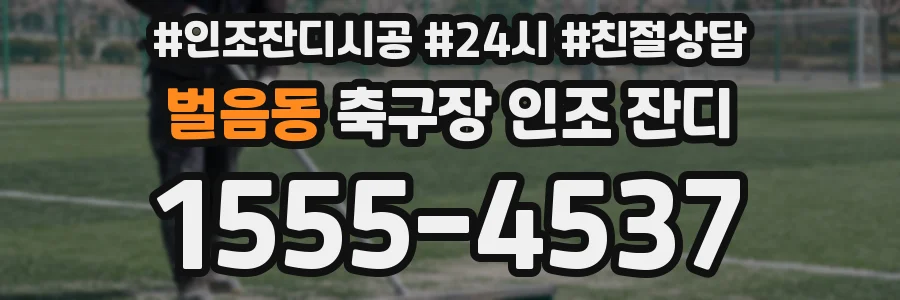 벌음동 축구장 인조 잔디