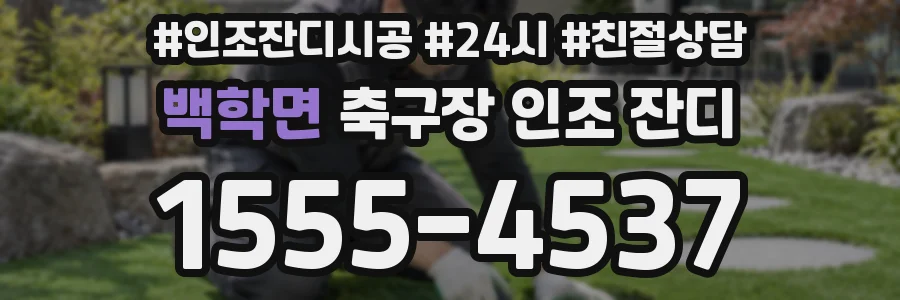 백학면 축구장 인조 잔디
