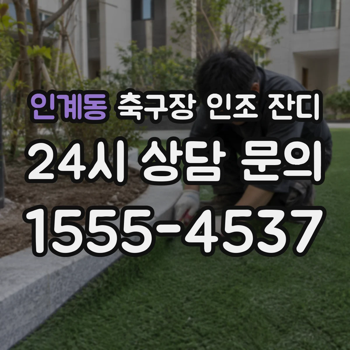 인계동 축구장 인조 잔디