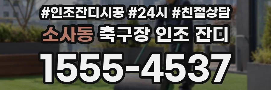 소사동 축구장 인조 잔디