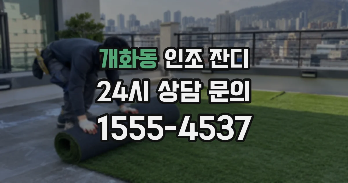 개화동 인조 잔디