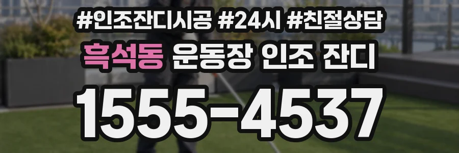 흑석동 운동장 인조 잔디