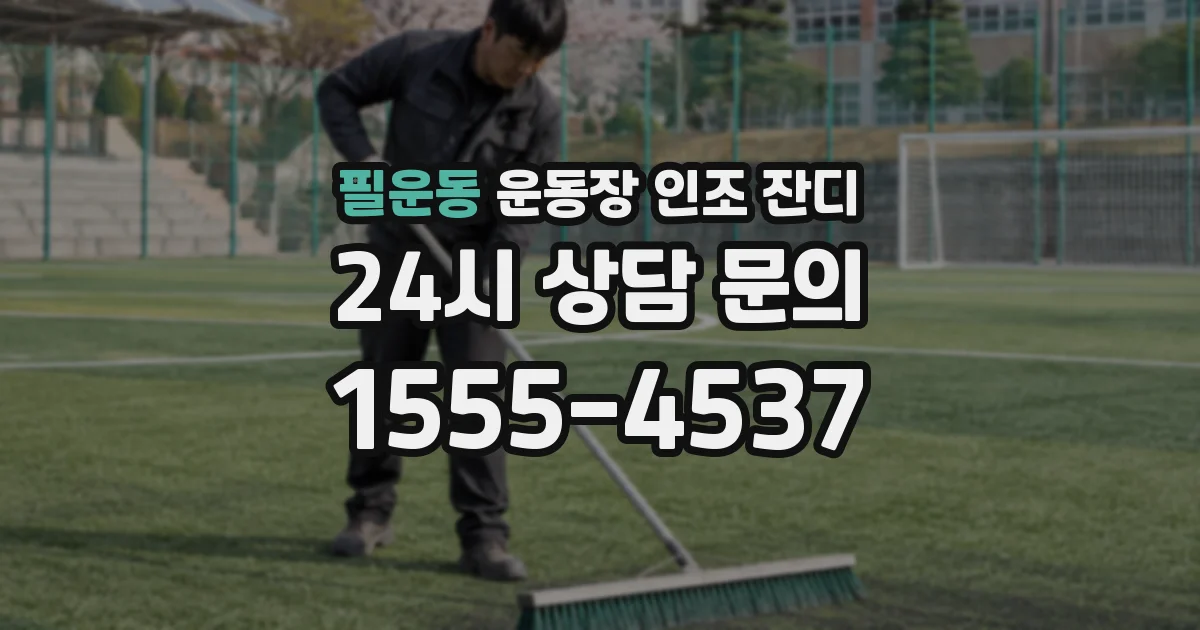 필운동 운동장 인조 잔디