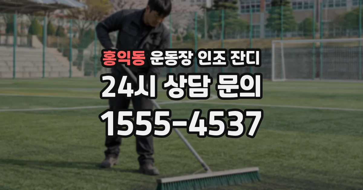 홍익동 운동장 인조 잔디