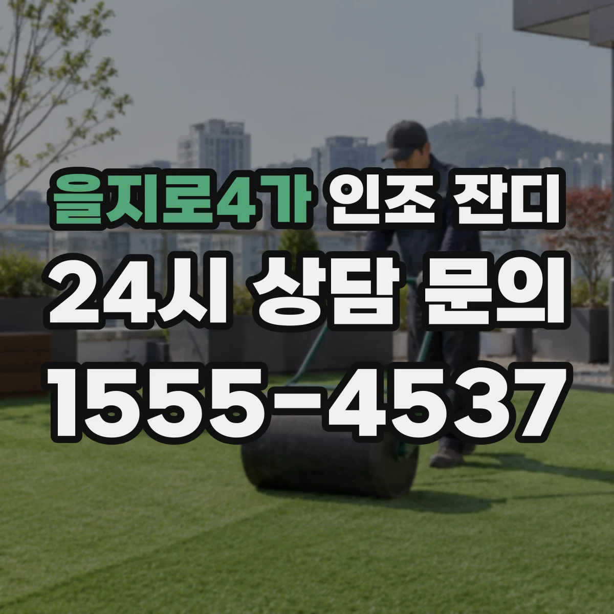 을지로4가 인조 잔디