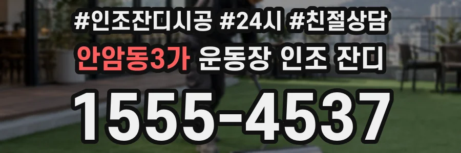 안암동3가 운동장 인조 잔디