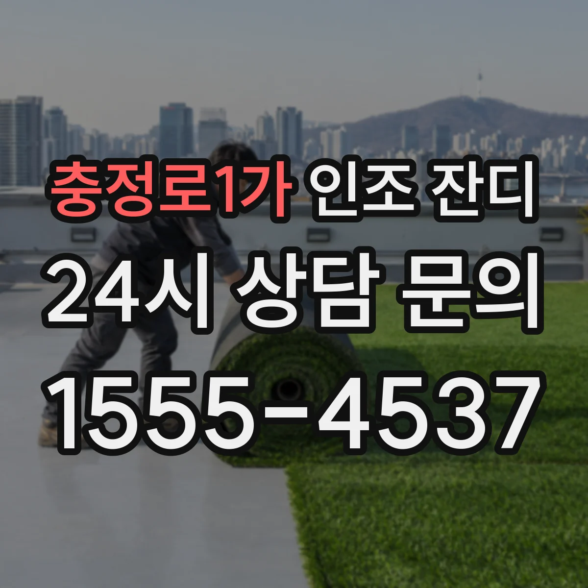 충정로1가 인조 잔디