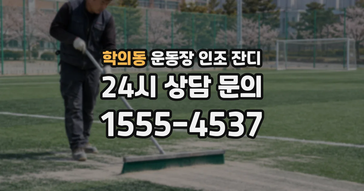 학의동 운동장 인조 잔디